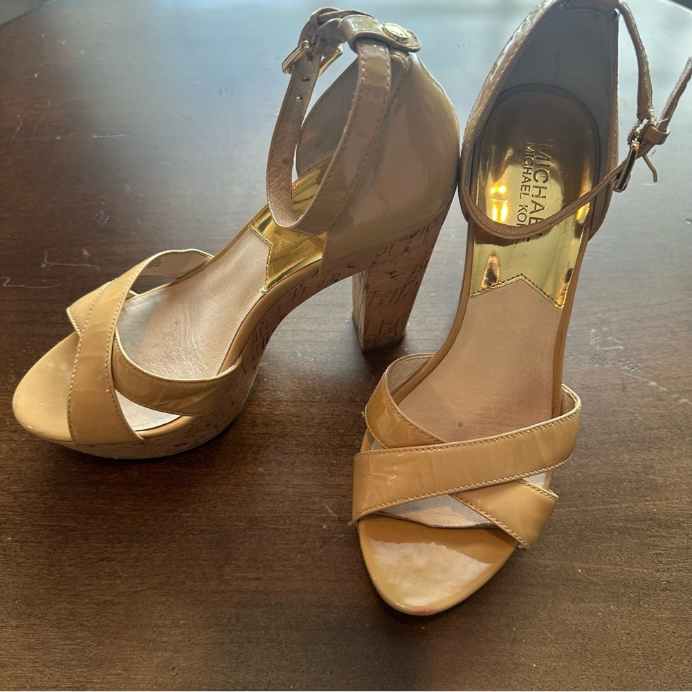 Michael Kors Heels Camilla Platform Heel with Ankle Strap